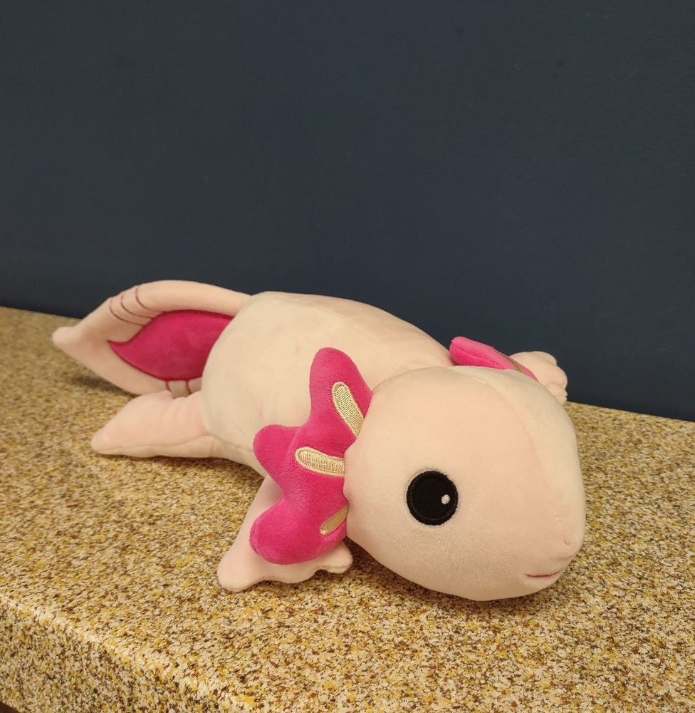 βFiesta Snugglies Pink Axolotl Plush Stuffed animal 10.5in - Picture 3 of 16